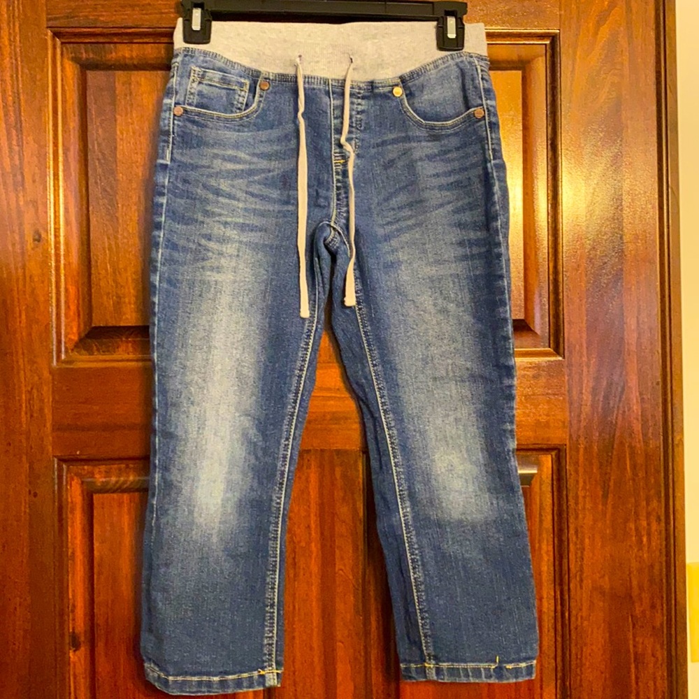 Girls Justice pull on jean capris